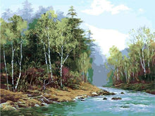 Laden Sie das Bild in den Galerie-Viewer, Malen nach Zahlen für Erwachsene | Fluss im Frühjahr | Figured'Art