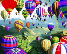 Laden Sie das Bild in den Galerie-Viewer, Malen nach Zahlen für Erwachsene | Heißluftballons | Figured'Art
