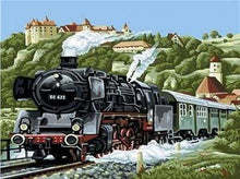 Laden Sie das Bild in den Galerie-Viewer, Malen nach Zahlen für Erwachsene | Dampflokomotive | Figured'Art