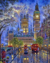 Laden Sie das Bild in den Galerie-Viewer, Malen nach Zahlen für Erwachsene | London in der Dämmerung | Figured'Art