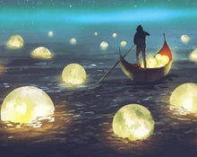 Laden Sie das Bild in den Galerie-Viewer, Malen nach Zahlen für Erwachsene | Lichter auf dem See | Figured'Art