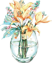 Laden Sie das Bild in den Galerie-Viewer, Malen nach Zahlen für Erwachsene | Lilien in einer Vase | Figured'Art