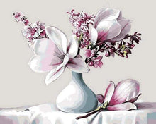 Laden Sie das Bild in den Galerie-Viewer, Malen nach Zahlen Erwachsene Magnolie Figured'Art