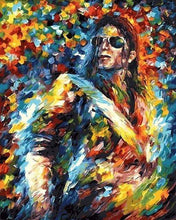 Laden Sie das Bild in den Galerie-Viewer, Malen nach Zahlen für Erwachsene | Michael Jackson bunt | Figured'Art