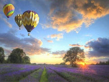 Laden Sie das Bild in den Galerie-Viewer, Malen nach Zahlen für Erwachsene | Heißluftballon über den Feldern | Figured'Art