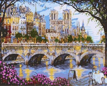 Laden Sie das Bild in den Galerie-Viewer, Malen nach Zahlen für Erwachsene | Notre Dame de Paris und die Seine | Figured'Art