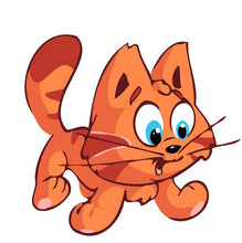 Laden Sie das Bild in den Galerie-Viewer, Malen nach Zahlen für Kinder | Orange Katze | Figured'Art