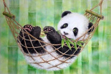 Laden Sie das Bild in den Galerie-Viewer, Malen nach Zahlen für Erwachsene | Panda in Hängematte | Figured'Art