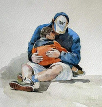 Laden Sie das Bild in den Galerie-Viewer, Malen nach Zahlen für Erwachsene | Vater und trauriger Sohn | Figured'Art