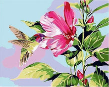 Laden Sie das Bild in den Galerie-Viewer, Malen nach Zahlen für Erwachsene | Kleiner Kolibri in den Blumen | Figured'Art