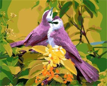 Laden Sie das Bild in den Galerie-Viewer, Malen nach Zahlen für Erwachsene | Kleine Vögel im Frühjahr | Figured'Art