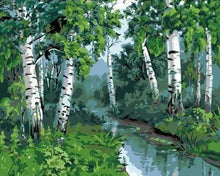 Laden Sie das Bild in den Galerie-Viewer, Malen nach Zahlen für Erwachsene | Pappeln mit Blättern | Figured'Art