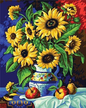 Laden Sie das Bild in den Galerie-Viewer, Malen nach Zahlen für Erwachsene | Krug und Sonnenblumen | Figured'Art