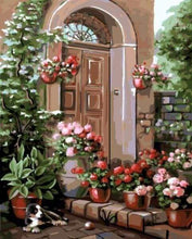 Laden Sie das Bild in den Galerie-Viewer, Malen nach Zahlen für Erwachsene | Veranda mit Blumen | Figured'Art
