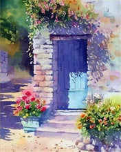 Laden Sie das Bild in den Galerie-Viewer, Malen nach Zahlen für Erwachsene | Türe mit Blumen | Figured'Art