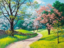 Laden Sie das Bild in den Galerie-Viewer, Malen nach Zahlen für Erwachsene | Spaziergang im Frühling | Figured'Art