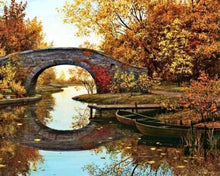 Laden Sie das Bild in den Galerie-Viewer, Malen nach Zahlen für Erwachsene | Im Wasser gespiegelte Brücke | Figured'Art