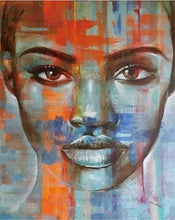 Laden Sie das Bild in den Galerie-Viewer, Malen nach Zahlen für Erwachsene | Farbiges Portrait einer Frau | Figured'Art