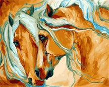 Laden Sie das Bild in den Galerie-Viewer, Malen nach Zahlen für Erwachsene | Blick der Pferden | Figured'Art