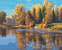 Laden Sie das Bild in den Galerie-Viewer, Malen nach Zahlen für Erwachsene | Fluss in Frankreich | Figured'Art
