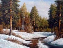 Laden Sie das Bild in den Galerie-Viewer, Malen nach Zahlen für Erwachsene | Gefrorener Fluss | Figured'Art