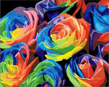 Laden Sie das Bild in den Galerie-Viewer, Malen nach Zahlen für Erwachsene | Bunte Rosen | Figured'Art