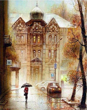 Laden Sie das Bild in den Galerie-Viewer, Malen nach Zahlen für Erwachsene | Straße im Winter in Russland | Figured'Art