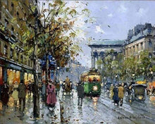 Laden Sie das Bild in den Galerie-Viewer, Malen nach Zahlen für Erwachsene | Straße und Straßenbahn | Figured'Art