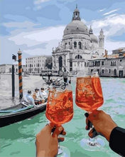 Laden Sie das Bild in den Galerie-Viewer, Malen nach Zahlen für Erwachsene | Prost in Venedig | Figured'Art