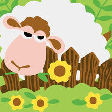 Laden Sie das Bild in den Galerie-Viewer, Malen nach Zahlen für Kinder | Schaf und Sonnenblumen | Figured'Art