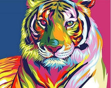 Laden Sie das Bild in den Galerie-Viewer, Malen nach Zahlen für Erwachsene | Tiger Pop Art 2 | Figured'Art