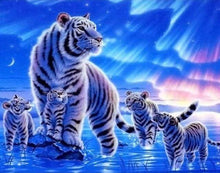 Laden Sie das Bild in den Galerie-Viewer, Malen nach Zahlen für Erwachsene | Tiger im Sonnenaufgang | Figured'Art