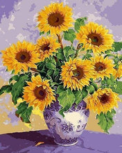 Laden Sie das Bild in den Galerie-Viewer, Malen nach Zahlen für Erwachsene | Sonnenblumen in einer schönen Vase | Figured'Art