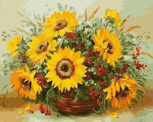 Laden Sie das Bild in den Galerie-Viewer, Malen nach Zahlen für Erwachsene | Sonnenblumen und Blumen | Figured'Art