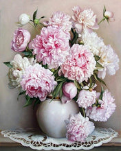 Laden Sie das Bild in den Galerie-Viewer, Malen nach Zahlen für Erwachsene | Vase Pfingstrosen | Figured'Art