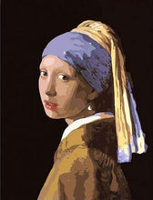 Laden Sie das Bild in den Galerie-Viewer, Malen nach Zahlen für Erwachsene | Vermeer - Mädchen mit dem Perlenohrring | Figured'Art