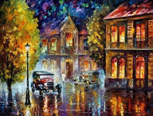 Laden Sie das Bild in den Galerie-Viewer, Malen nach Zahlen für Erwachsene | Altes Auto in der Nacht | Figured'Art