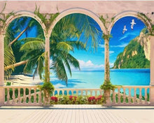 Laden Sie das Bild in den Galerie-Viewer, Malen nach Zahlen für Erwachsene | Villa in tropischer Bucht | Figured'Art