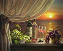 Laden Sie das Bild in den Galerie-Viewer, Malen nach Zahlen für Erwachsene | Wein und Trauben | Figured'Art