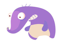 Laden Sie das Bild in den Galerie-Viewer, Malen nach Zahlen für Kinder | Violettes Monster 3 | Figured'Art