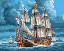 Laden Sie das Bild in den Galerie-Viewer, Malen nach Zahlen für Erwachsene | Segelboot auf hoher See | Figured'Art