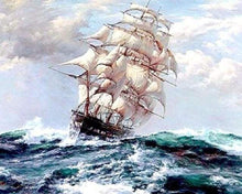 Laden Sie das Bild in den Galerie-Viewer, Malen nach Zahlen für Erwachsene | Segelboot im Sturm | Figured'Art