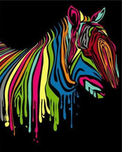 Laden Sie das Bild in den Galerie-Viewer, Malen nach Zahlen für Erwachsene | Buntes Zebra 2 | Figured'Art